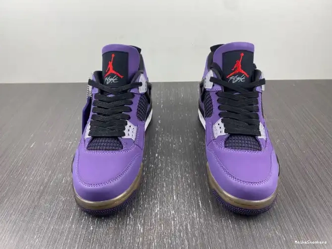 MaikeSneakers Scott Purple Retro Jordan (Friends Family) 4 766296 and Travis LN4 0622